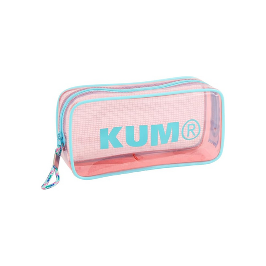 Raymay Fujii KM175PQ Pencil Case, Pencil Case, Clear Pen Pouch, Pastel Pink