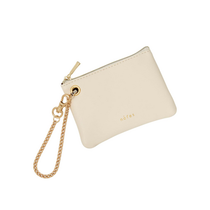 Raymay Fujii NSK1218W Key Case, Pass Case, Nofesu, With Reel, Key & Pass Pouch, Vanilla White