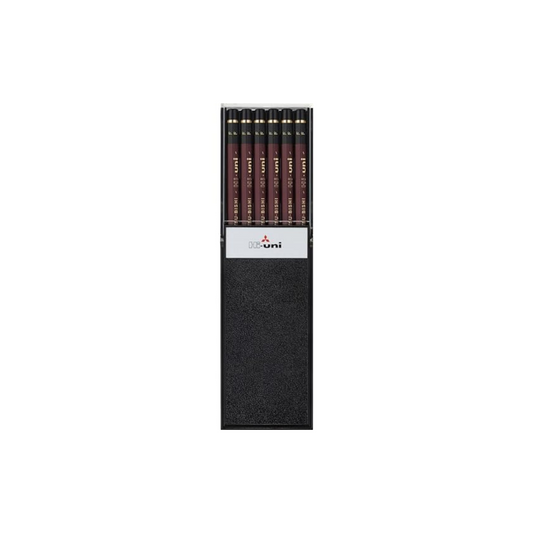 Uni Wooden Pencil, F, Box of 12 (HUF)