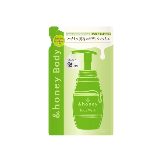 &honey Pure Moist Foam Body Wash Chardonnay Refill 15.4 fl oz (440 ml) | Body Soap