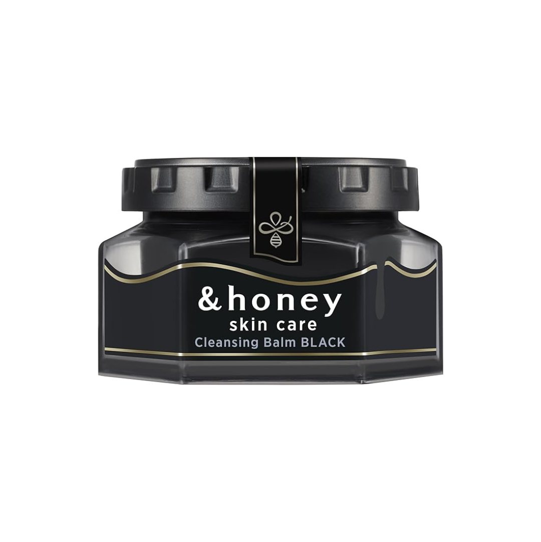 & Honey Cleansing Balm, Black (Sebum Shine Care Type), 3.2 oz (90 g), Black Heads, Sebum Shine Off