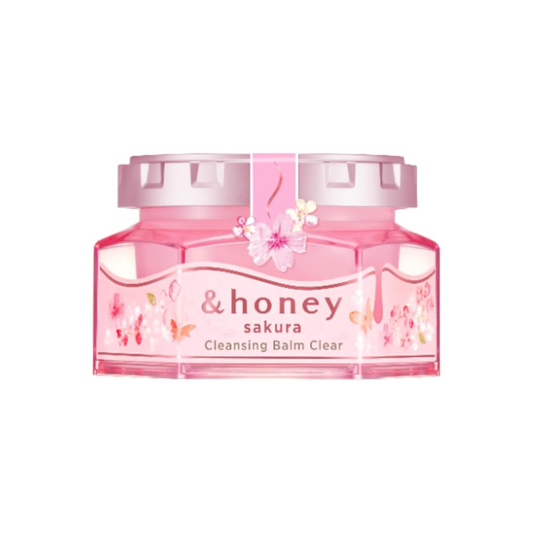 & HONEY  Sakura 2025 Limited] &honey Cleansing Balm, Clear, 3.2 oz (90 g) (Does not require face washing) | Cleansing Cream