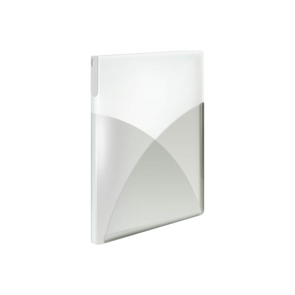 Plus Clear File A4 Vertical 40 Pockets Pasty 98-417 Vanilla White