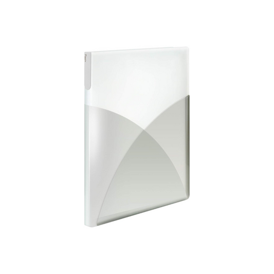 Plus Clear File A4 Vertical 40 Pockets Pasty 98-417 Vanilla White