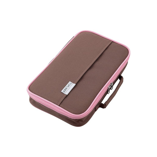 Raymay Fujii FSB185C Pencil Case, Large Capacity, Top Liner, BIG, Brown