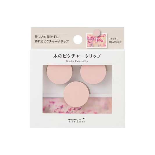 Midori 35495006 DESIGNPHIL , Picture Clip, Wood, Pink