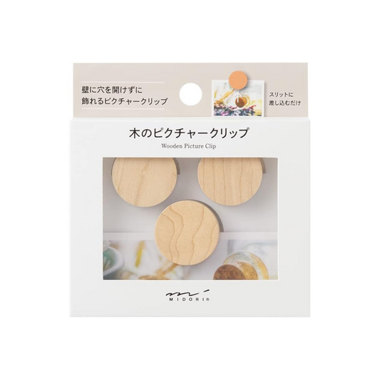 Midori  35497006 DESIGNPHIL, Picture Clip, Wood, Natural