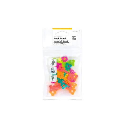 Midori Hook Band 6 Colors Assorted, Butterfly (43259006)