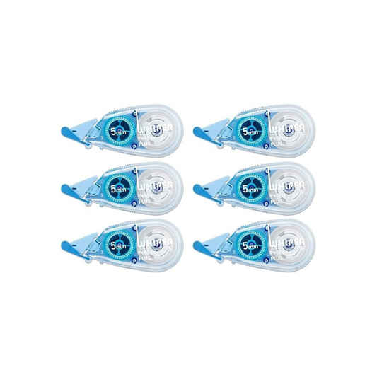 Plus Correction Tape Whitepatch 5mm WH-815-3P Blue Pack of 3 49-245 (x2)