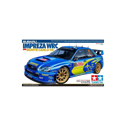 Tamiya 1/24 Sports Car Series No.281 Subaru Impreza WRC Monte Carlo 2005 Plastic Model 24281