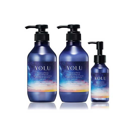 YOLU Yol | Shampoo Treatment Hair Oil 3 Piece Set Deep Night Repair
