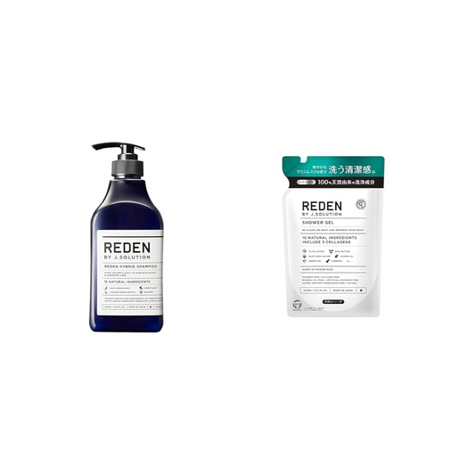 Reden Hybrid Shampoo + Reden Body Soap, Refill, Marine Musk Scent