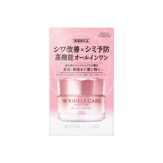 Kose Cosmetics Port Gray One Wrinkle Care White Moist Gel Cream 3.5 oz (100 g) All-in-One [Quasi Drug]