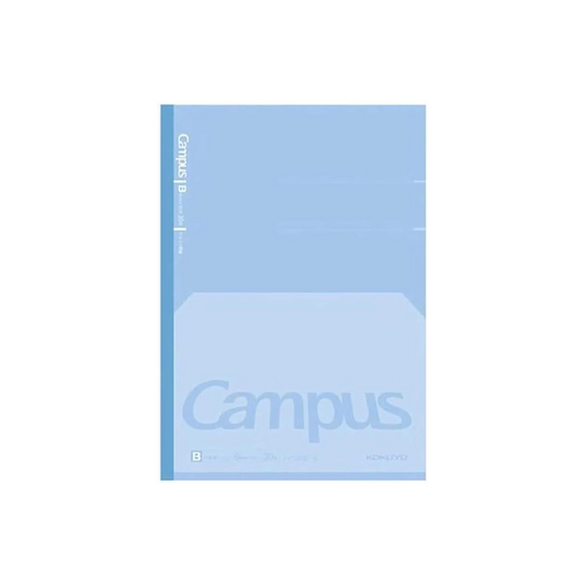 Kokuyo Campus Fields Flat Notebook, Dot B, 0.2 inch (6 mm) Ruled, Semi B5, 30 Sheets, 35 Lines, Blue, Japan Import (NO-FL3CBT-B)