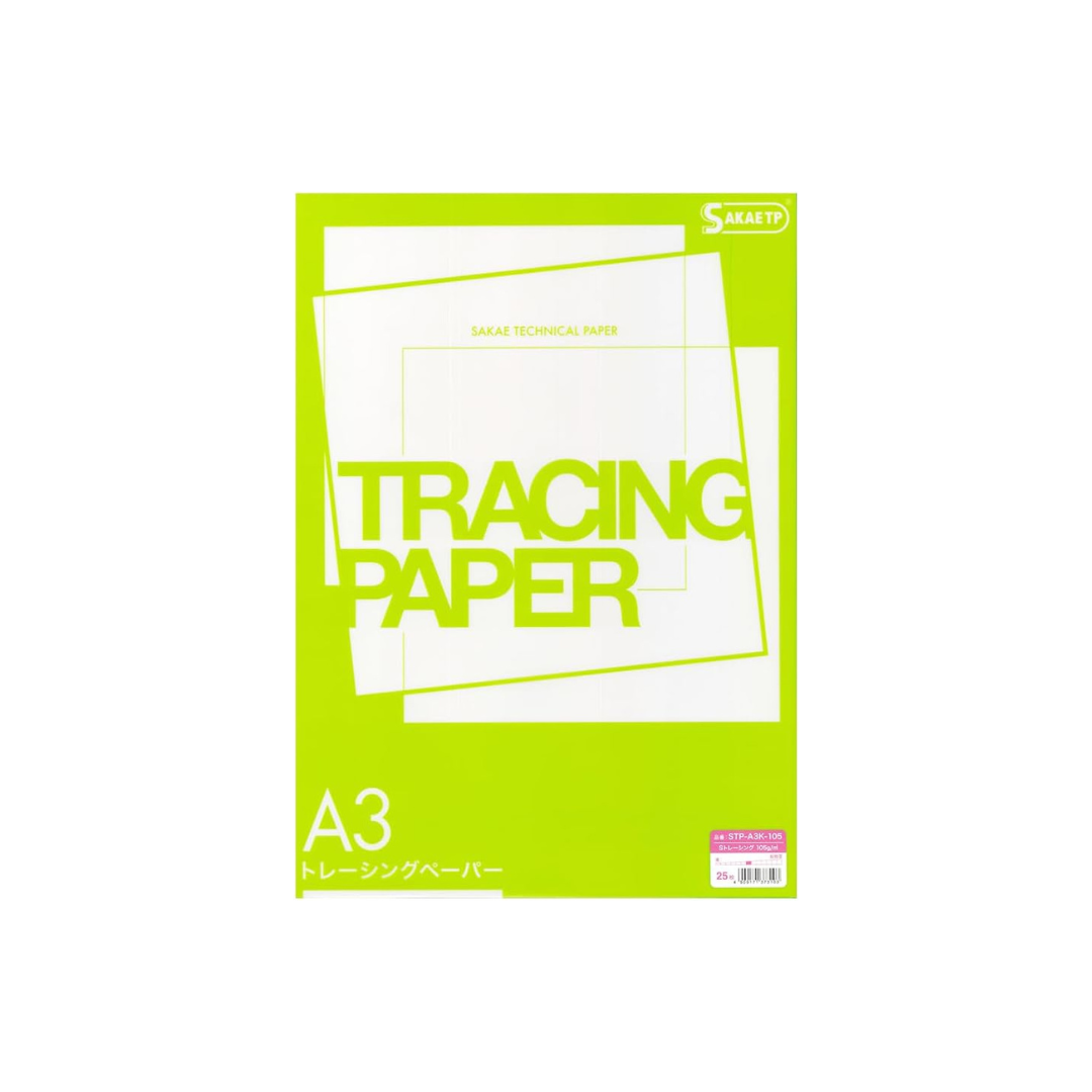 SAKAE Technical Paper Tracing Paper A3 25 Sheets S Tracing STP-A3K-105