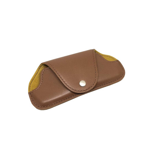 SAKAE F-19 TR109 Genuine Leather Glasses Case, Eyeglass Case, Can Store Various Sizes of Glasses