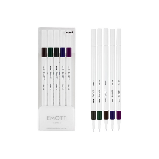 Mitsubishi Pencil OSAMA PEMSY5C.NO3 , Water-Based Pen, EMOTT, 5 Colors, No.3