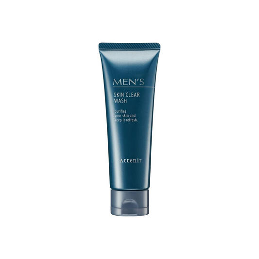 ATTENIR Men's Skin Clear Wash (4.2 oz (120 g) / Men's Facial Cleanser / Faint Herbal Scent) For Men Facial Cleanser, Exfoliating Care