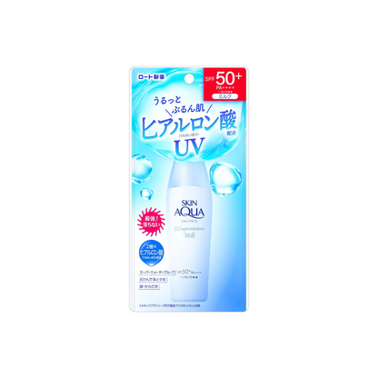 Skin Aqua Super Moisture UV Milk, (Hyaluronic Acid Formulated UV, Sweat-resistant Milk, SPF50+ PA+++)