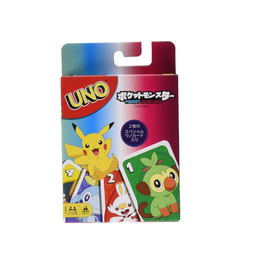 MATTEL UNO GNH17 Pokemon Special Rule Card with Snorlax and Greninja (English Language not Guaranteed)