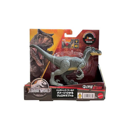 MATTEL JURASSIC WORLD HNC11 Hikaru Velociraptor [Total Length: Approx. 7.8 inches (19.8 cm)] [4 Years Old and Up]