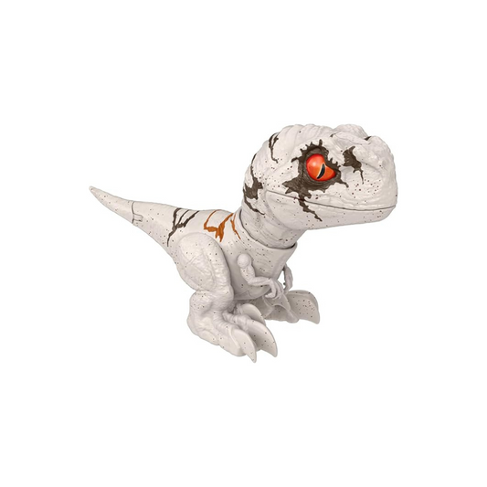 Mattel Jurassic World GWY57 New Ruler, Rampage, Baby Atroiraptor (Ghost), Total Length: Approx. 7.9 inches (20 cm), Dinosaur Toys, 4 Years Old and Up