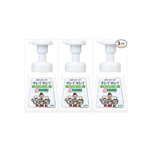 Kirei Kirei Medicated Kitchen Foam Hand Soap, 3 Pieces