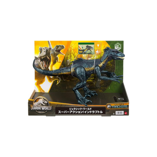 Mattel Jurassic World HKY11 Super Action! Indraptor Total Length: Approx. 16.1 inches (41 cm), Dinosaur Toys, 4 Years Old and Up (Present)