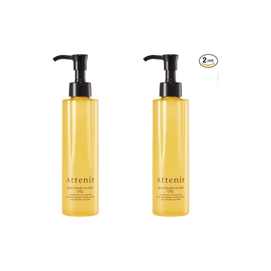 ATTENIR Skin Clear Cleansing Oil, Fragrance-free, 6.9 fl oz (175 ml) (No Washing Needed) (Set of 2)