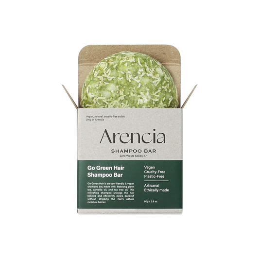 Arencia Solid Shampoo, Refreshing, Hypoallergenic, Non-Silicone, Weak Acid, Natural, Go Green Shampoo Bar