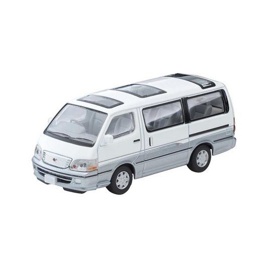 Tomica Limited Vintage Neo 1/64 LV-N216d Toyota HiAce Wagon Super Custom G White/Silver 2001 Model Toy Car, Assembled Product