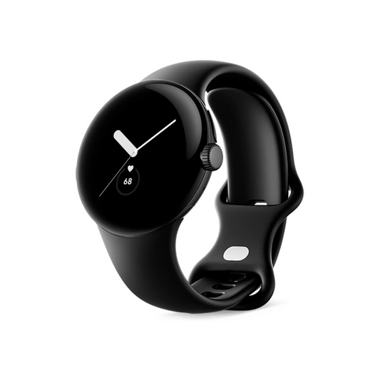 Google Google Pixel Watch Heart Rate Monitor Matte Black Stainless Steel Case / Obsidian Active Band (Wifi) GA03119-TW Small