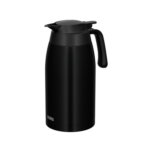 Thermos TTB-2001 MTBK Stainless Steel Pot,  Matte Black, Insulated Tabletop Pot, Vacuum-Sealed Bottle Structure, Keeps Contents Hot or Cold