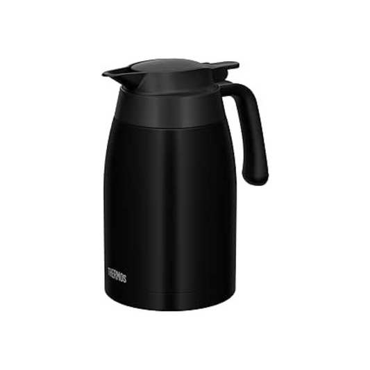 Thermos TTB-1501 MTBK Stainless Steel Pot,  Matte Black, Insulated Tabletop Pot, Vacuum-Sealed Bottle Structure, Keeps Contents Hot or Cold
