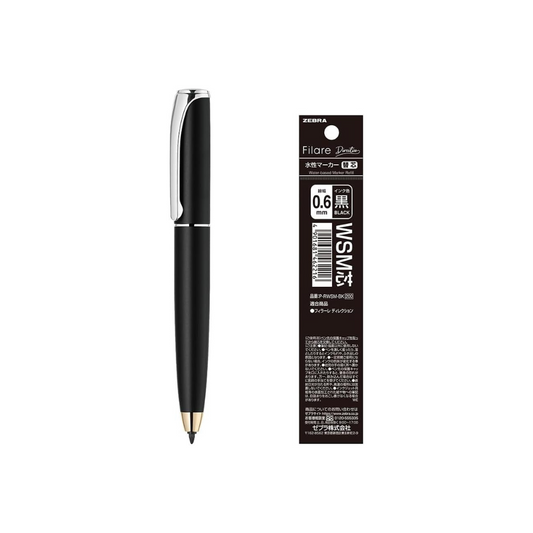 Zebra P-WYSS68-BK-INK-AZ Water Pen Filler Redirection Black Ink with Refill