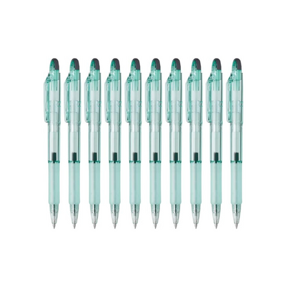 Zebra B-BI-KRB-OBG Ballpoint Pen Gym Knock with Bio Tube 0.7mm Ocean Blue Green 10pcs