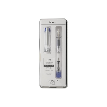 PILOT PFPR1TLCM Fountain Pen, Prera Prera, Coloring, Calligraphy, Transparent Blue