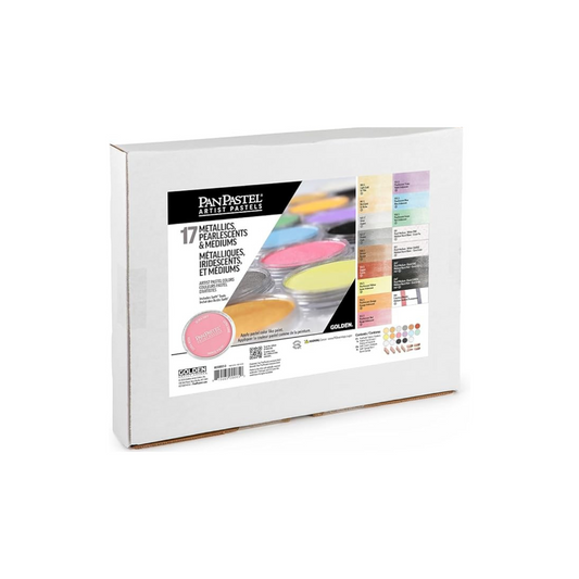 Panpastel 30817 Metallic & Pearl & Medium 17 Color Set 318460