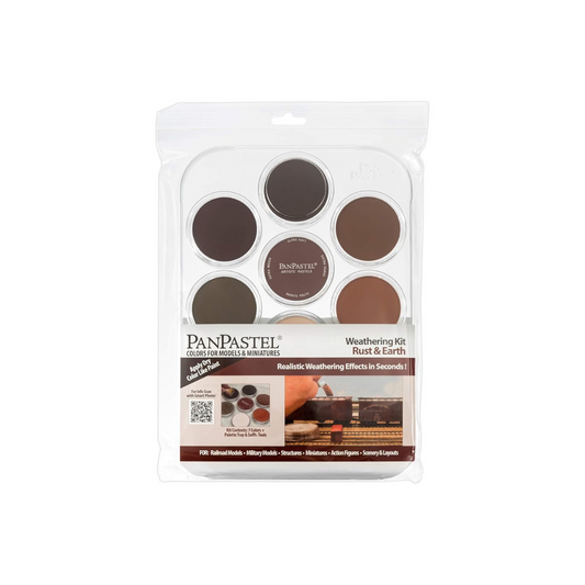 Colorfin PanPastel Ultra Soft Artist Pastel Set, 9ml, Weathering, Rust/Earth, 7-Pack