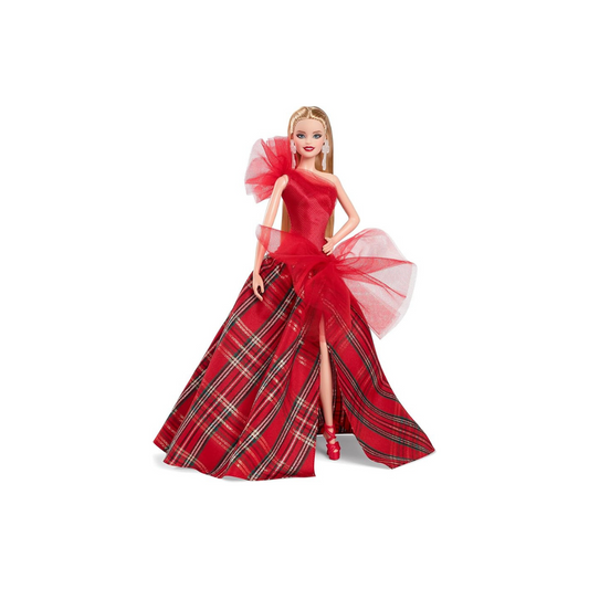 Barbie Holiday Barbie Blonde House Signature Black Dress Up Doll 3 Years Old Red HRM61