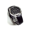 Seiko SND367P1 Chronograph Wristwatch, Genuine Leather Strap Set, Domestic Genuine Distribution, Black, 1 piece