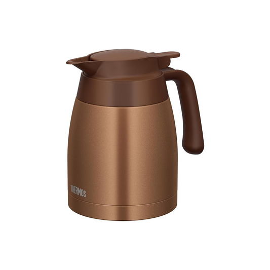 Thermos TTB-1001 BWG Stainless Steel Pot,  Brown Gold, Insulated Tabletop Pot, Vacuum-Sealed Bottle Structure, Keeps Contents Hot or Cold
