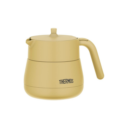 Thermos TTE-450 BE Vacuum Insulated Teapot with Strainer 15.2 fl oz (450 mL), Beige