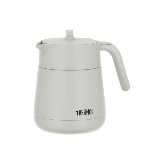 Thermos TTE-700 LGY Vacuum Insulated Teapot with Strainer  Light Gray