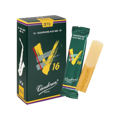 Vandoren Alto Saxophone Reeds V16: 3-1/2 (10 pieces)