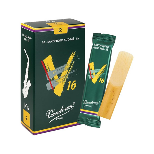 Vandoren Alto Saxophone Reed V16 Hardness: 2 (10 pieces)