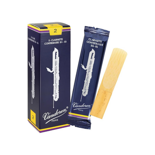 Vandoren Contrabass Clarinet Reeds Traditional Hardness: 2 (Pack of 5)