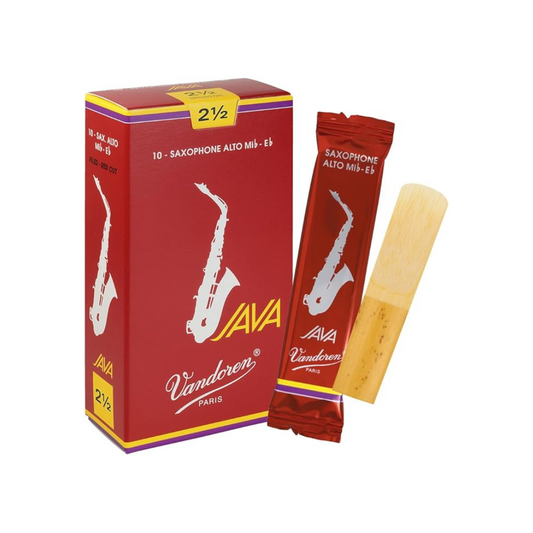 Vandoren Alto Saxophone Reed JAVA RED:2-1/2 (10 pieces) SR2625R