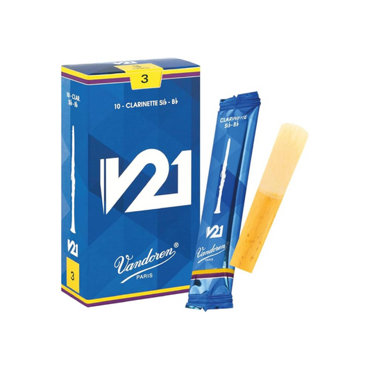 Vandoren Bb Clarinet Reed V21 Hardness: 3 (10 pieces)
