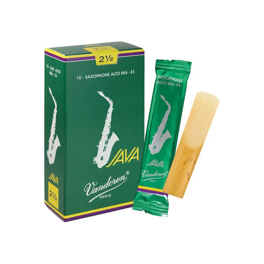 Vandoren Alto Saxophone Reeds Java, Hardness: 2-1/2 (10 pieces)